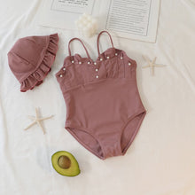 Load image into Gallery viewer, girls swimwear 3 piece suit
