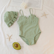 Load image into Gallery viewer, girls swimwear 3 piece suit
